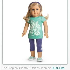 American Girl Doll tropical bloom outfit
